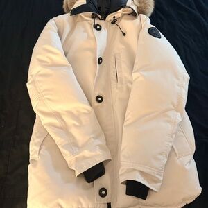 Men’s. Canada Goose - Black Label. White fur hooded parka